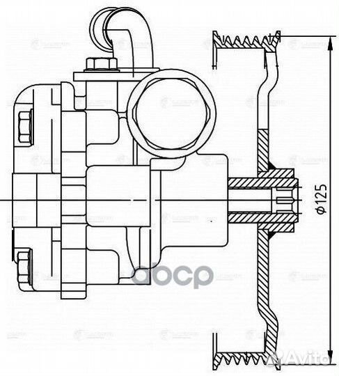 Насос гур mazda 3 (BK) (03) 1.6I LPS 2502 luzar