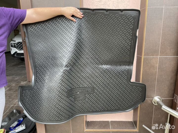 Коврики для багажника и 3 ряда KIA sorento