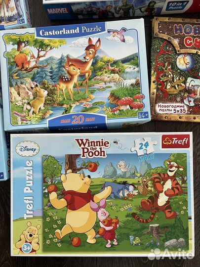 Пазлы для детей Trefl, Castorland, Ravensburger