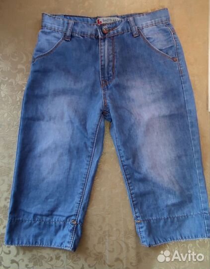 Лёгкие джинсовые бриджи летние