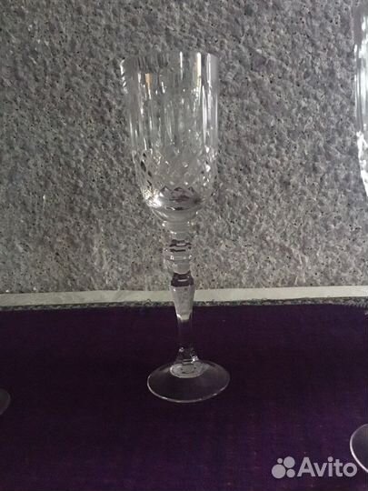 Хрустальные фужеры для шампанского