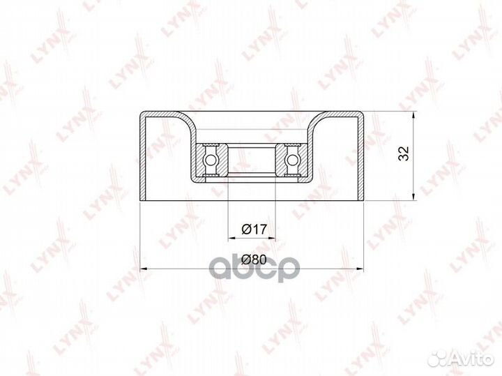 Натяжной ролик / Приводной lynxauto PB-5011 PB5