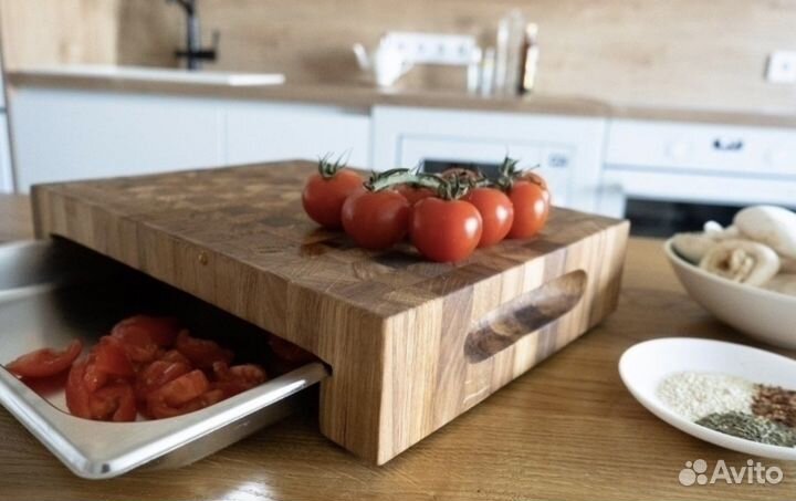 Торцевые разделочные доски с гастроемкостью