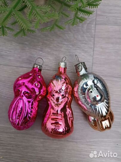 Елочные игрушки СССР. фигурки, персонажи
