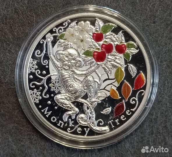Монета Ниуэ 2016 Обезьяна Серебро Редкая