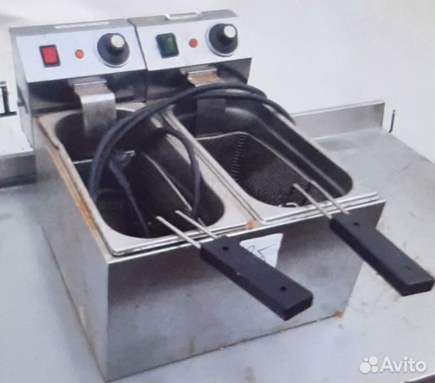 Фритюрница Gastrorag deep fryer 4+4l