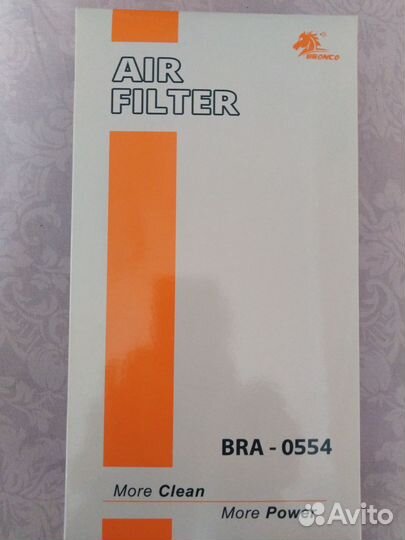 Фильтр воздушный bronco BRA-0554 (A-1003)