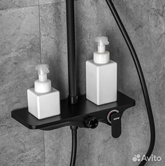 Стойка душевая Gappo 2495-5, черный