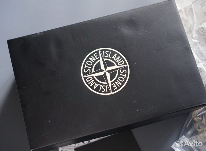 Кроссовки New Balace 574 Stone Island Aquamarine