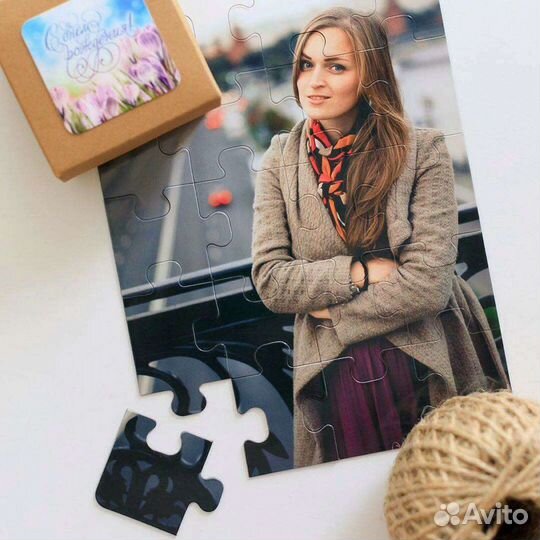 Пазл с фото магнитный