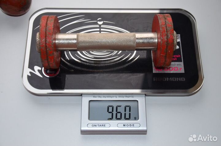 Гантели разборные металлические, 2 штуки,вес 960гр