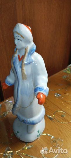 Снегурочка фарфоровая статуэтка СССР