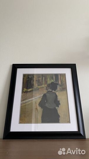 Картина репродукция на холсте в раме с багетом