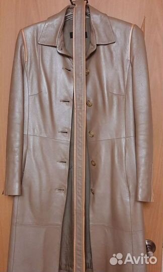 Кожаное пальто