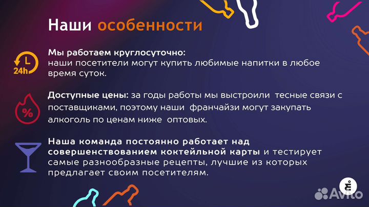 Готовый бизнес. Бизнес маркет баров. Франшиза