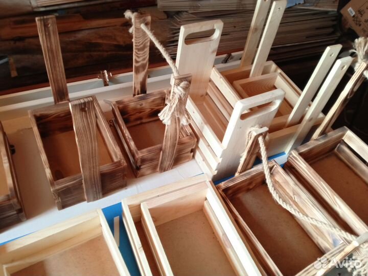 Ящики деревянные декоративные