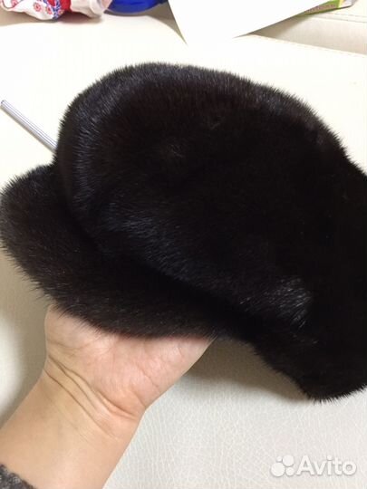 Норковая шапка, цельная