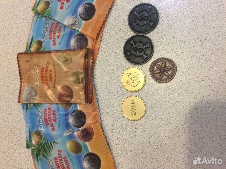 Монеты из магазинов Пятерочка и Магнит