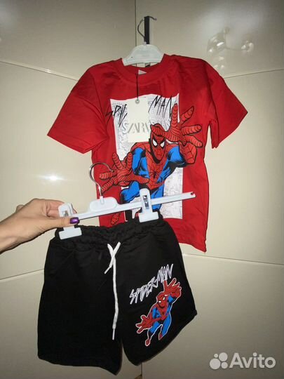 Marvel zara человек Паук 2-8 лет Детские костюмы