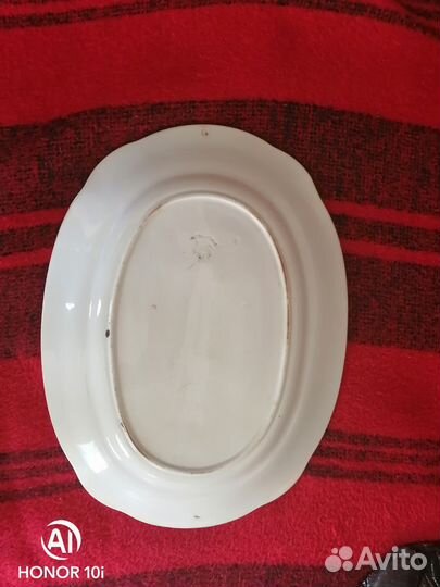 Блюдо фарфор кузнецов