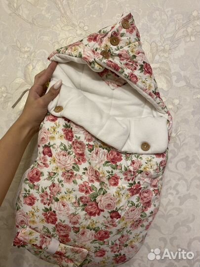 Конверт на выписку для девочки весна-лето