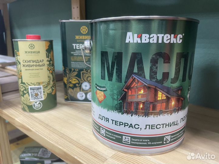 Акватекс масла и краски по дереву