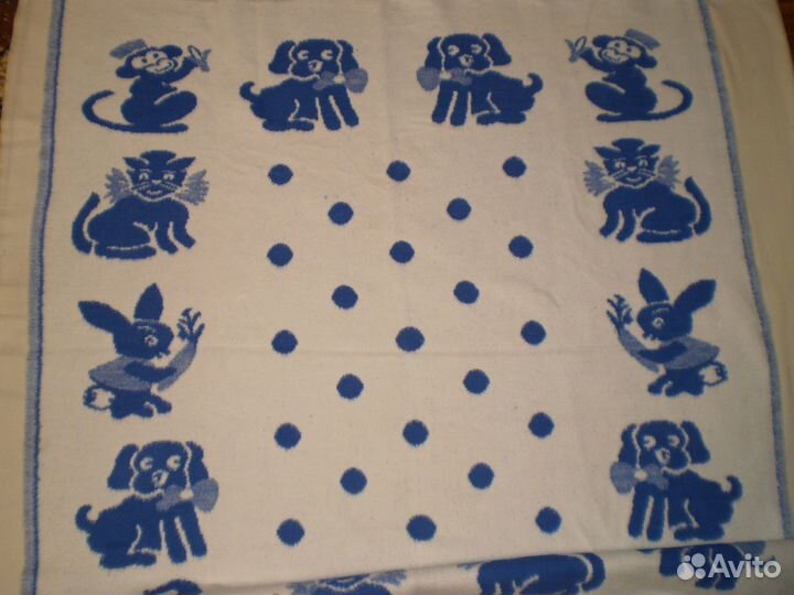 Одеяло детское байковое 100Х100 см