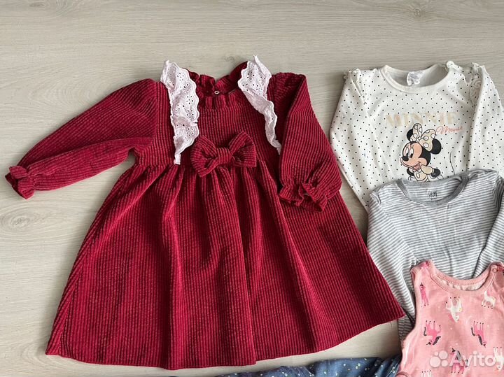 Вещи пакетом для девочки 80 86 zara hm