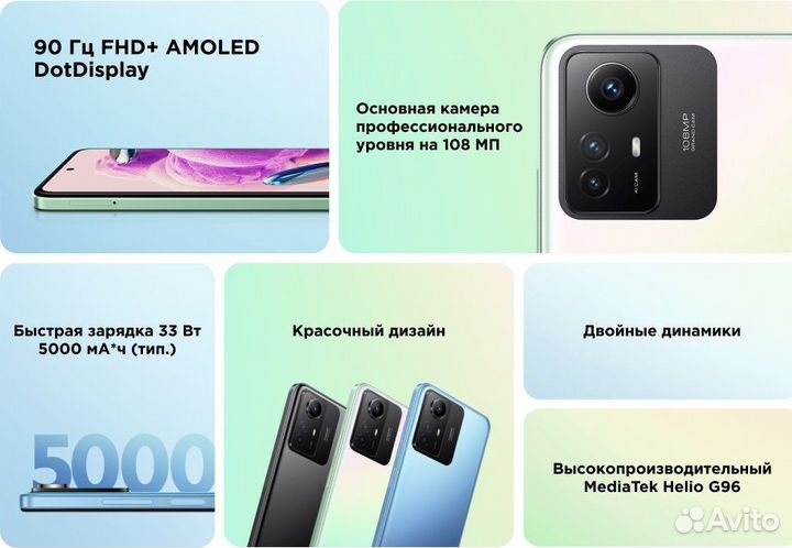 Xiaomi Redmi Note 12S, 8/256 ГБ