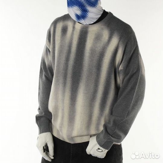 Свитер supreme blurred logo шерсть