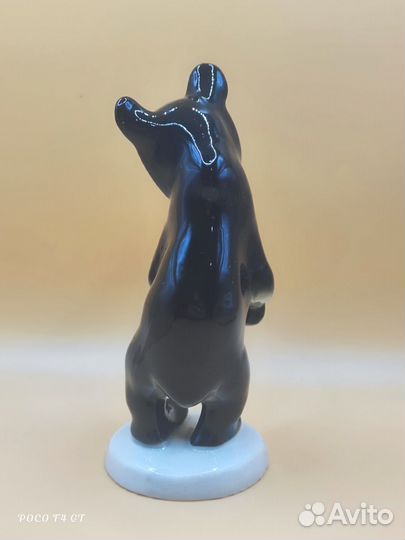 Фарфоровая статуэтка Мишка бурый лфз