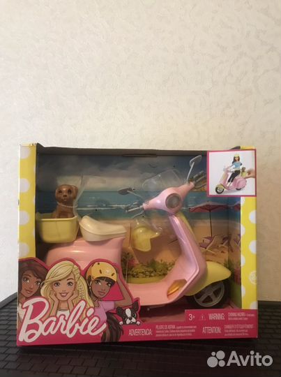 Барби/Вarbie мопед/скутер DVX56