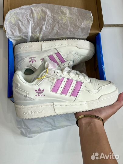 Кроссовки Adidas Forum 84 Low Cloud White Pink