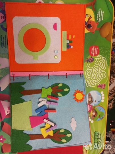 Мягкая развивающая книжка