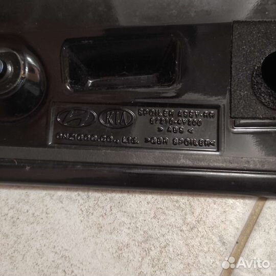 Спойлер на Kia rio 3 хечтбек
