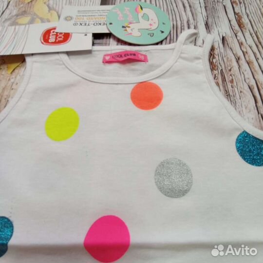 Футболки для девочки новые 98