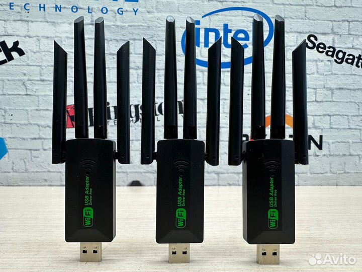 Wi-Fi адаптер USB 3.0 2,4 / 5 ггц 4 Антенн 1200 Мб