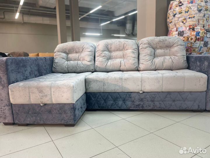 Угловой диван новый с полками тик так в рассрочку