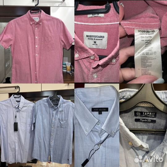 Рубашки с коротким рукавом р48 новая и б/у