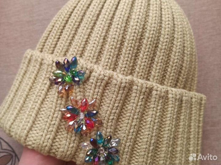 Комплект шапка и шарф женский