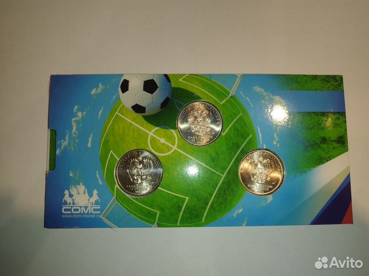 Буклет Футбол 2018 (1 банкнота + 3 монеты)