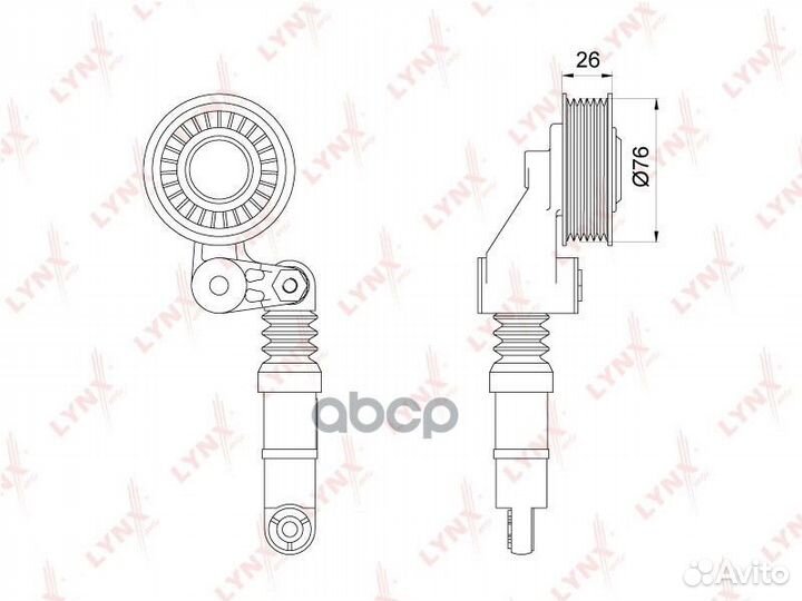 Натяжитель поликлинового ремня PT3188 lynxauto