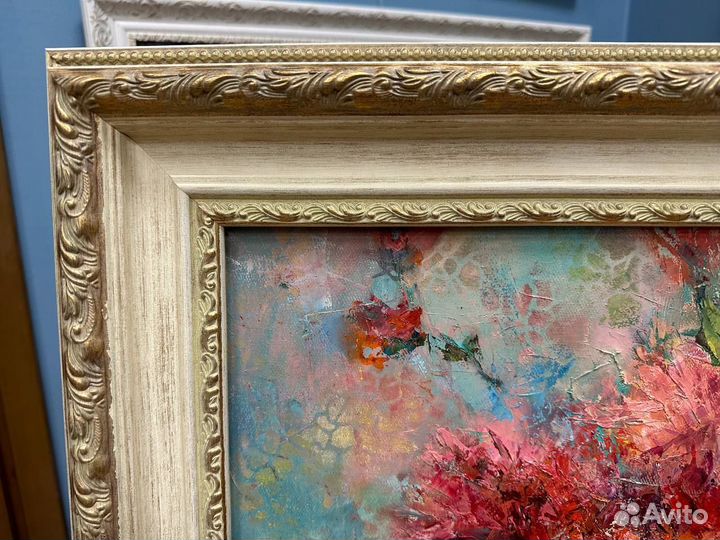 Картина маслом, цветы 