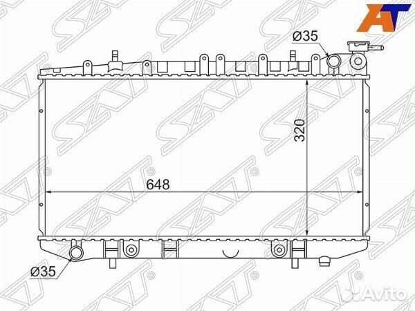 Радиатор nissan sunny/pulsar/presea/sentra/AD/W