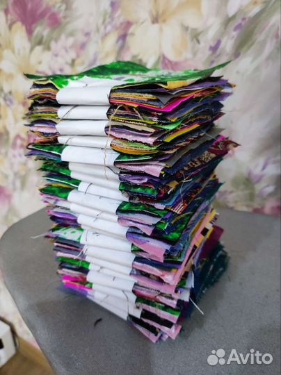 Наборы образцов разных тканей для уроков труда