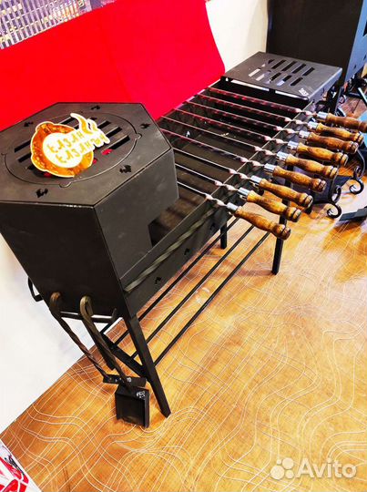 Мангал 3мм+подказанник+плита