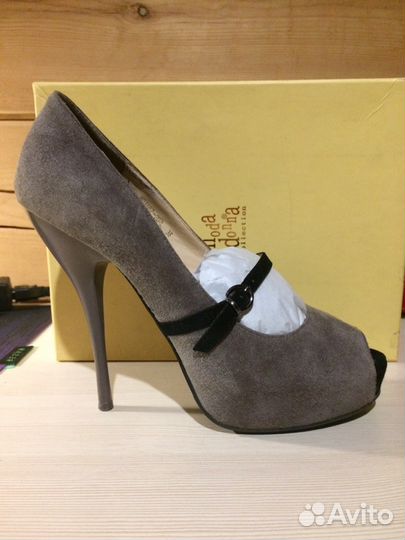 Туфли замшевые