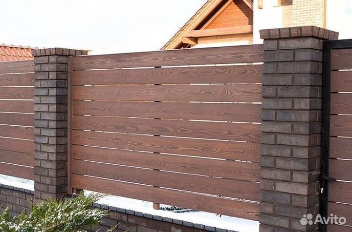 Планкен для забора лиственница