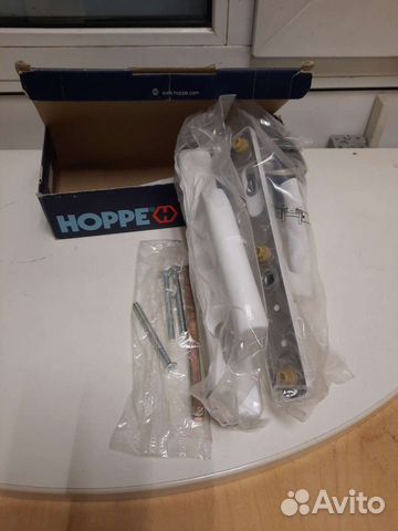 Нажимной гарнитур hoppe для двери пвх