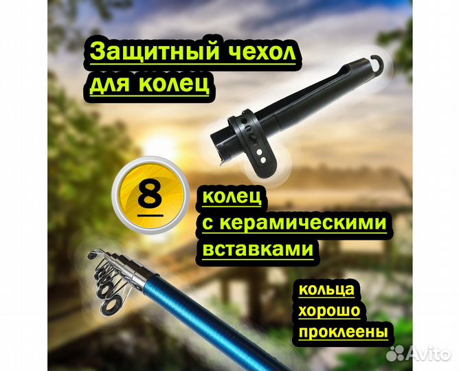 Удочка для рыбалки 450см с Катушкой